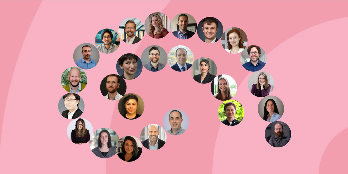Montage of headshots of all 26 Brain Canada Future Leaders in canadian Brain Research from the 2025 cohort